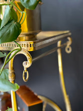 Load image into Gallery viewer, Vintage Brass Drinks Cart