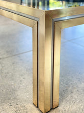 Load image into Gallery viewer, Mid-Century Brass /Chrome Coffee Table With Glass Top