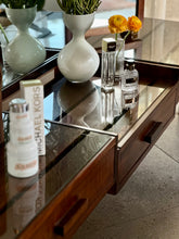 Load image into Gallery viewer, Retro Imbuia Dresser & Stool
