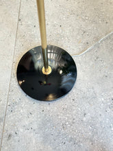 Load image into Gallery viewer, Retro Black, Red & Brass Floor lamp