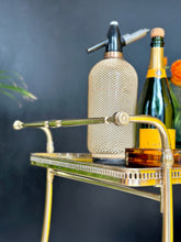 Load image into Gallery viewer, Vintage Brass Drinks Cart