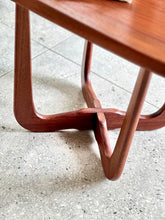 Load image into Gallery viewer, Mid- Century Solid Mahogany Lamp / Side Table - X Leg Base