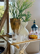 Load image into Gallery viewer, Lucite & Brass Serving / Bar Table
