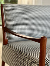 Load image into Gallery viewer, Mid-Century, Danish-Style Sofa with Houndstooth Fabric