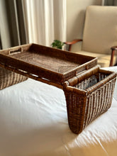 Load image into Gallery viewer, Rattan Breakfast Tray