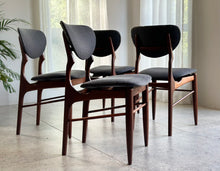 Load image into Gallery viewer, Set Of Four, Mid-Century Scandinavian-style Dining Chairs