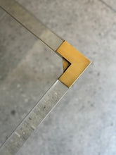 Load image into Gallery viewer, Lucite Brass & Glass Medium Side Table