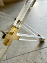 Load image into Gallery viewer, Lucite & Brass Serving / Bar Table