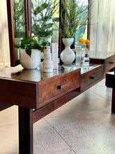 Load image into Gallery viewer, Retro Imbuia Dresser & Stool