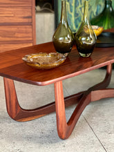 Load image into Gallery viewer, Mid-Century Solid Mahogany Coffee Table - X Leg Base