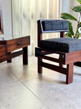 Load image into Gallery viewer, Retro Imbuia Dresser & Stool