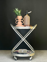 Load image into Gallery viewer, Vintage Metal Two-Tier Drinks Trolley