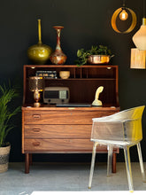 Load image into Gallery viewer, Solid Kiaat Artecasa Writing Bureau/Drinks Cabinet