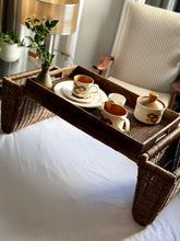 Load image into Gallery viewer, Rattan Breakfast Tray