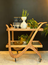 Load image into Gallery viewer, Mid-Century Drinks Cart
