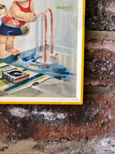 Load image into Gallery viewer, Framed girl and bunny print