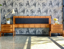 Load image into Gallery viewer, Cubist Headboard With Pedestals