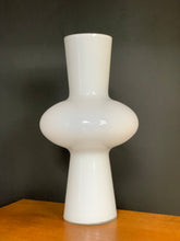 Load image into Gallery viewer, White Modernist Glass Vase