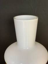 Load image into Gallery viewer, White Modernist Glass Vase