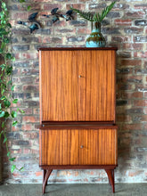 Load image into Gallery viewer, Mid-Century Flip Open Drinks Cabinet
