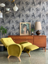 Load image into Gallery viewer, Mid-Century futuristic shape reclining chair