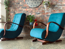Load image into Gallery viewer, Pair of 'Banana' style rocking chairs