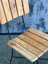 Load image into Gallery viewer, Mid-Century Slatted wood & Steel Chair