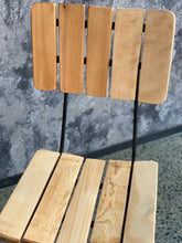 Load image into Gallery viewer, Mid-Century Slatted wood & Steel Chair