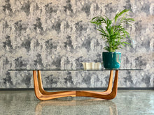 Load image into Gallery viewer, Mid-Century coffee table with glass top