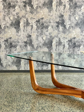 Load image into Gallery viewer, Mid-Century coffee table with glass top