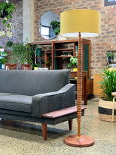 Load image into Gallery viewer, Mid-Century wooden floor lamp