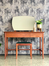 Load image into Gallery viewer, Mid-Century Dressing Table & Stool