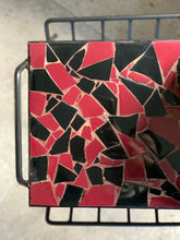 Load image into Gallery viewer, Retro Mosaic & Steel Side Table