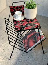 Load image into Gallery viewer, Retro Mosaic & Steel Side Table