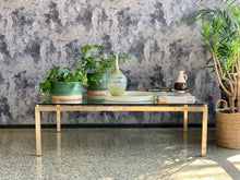 Load image into Gallery viewer, Rectangle brass & glass coffee table