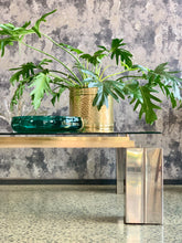 Load image into Gallery viewer, Mid-Century Chrome & Brass Coffee Table