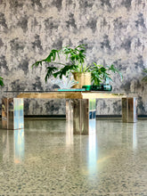 Load image into Gallery viewer, Mid-Century Chrome & Brass Coffee Table