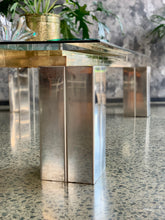 Load image into Gallery viewer, Mid-Century Chrome & Brass Coffee Table