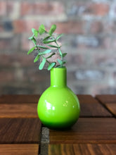 Load image into Gallery viewer, Retro green balloon vase