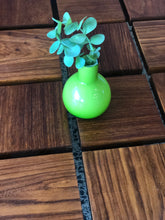 Load image into Gallery viewer, Retro green balloon vase