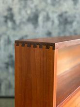 Load image into Gallery viewer, Mid-Century Mahogany Double Bed Headboard With Pedestals