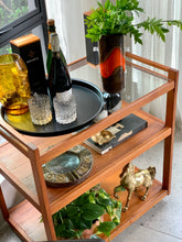 Load image into Gallery viewer, Teak Drinks Cart