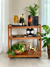 Load image into Gallery viewer, Teak Drinks Cart