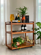 Load image into Gallery viewer, Teak Drinks Cart
