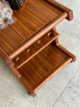 Load image into Gallery viewer, Brutalist, Tabraham style Kiaat Mid-Century Drinks Trolley