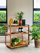 Load image into Gallery viewer, Teak Drinks Cart