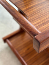 Load image into Gallery viewer, Brutalist, Tabraham style Kiaat Mid-Century Drinks Trolley