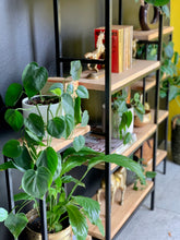 Load image into Gallery viewer, Steel & Wood Shelving Unit
