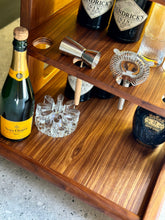 Load image into Gallery viewer, Brutalist, Tabraham style Kiaat Mid-Century Drinks Trolley