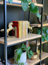Load image into Gallery viewer, Steel & Wood Shelving Unit